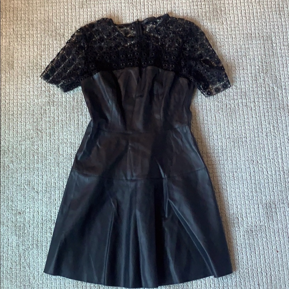 Leather dress